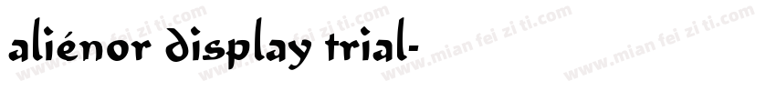 aliénor display trial字体转换